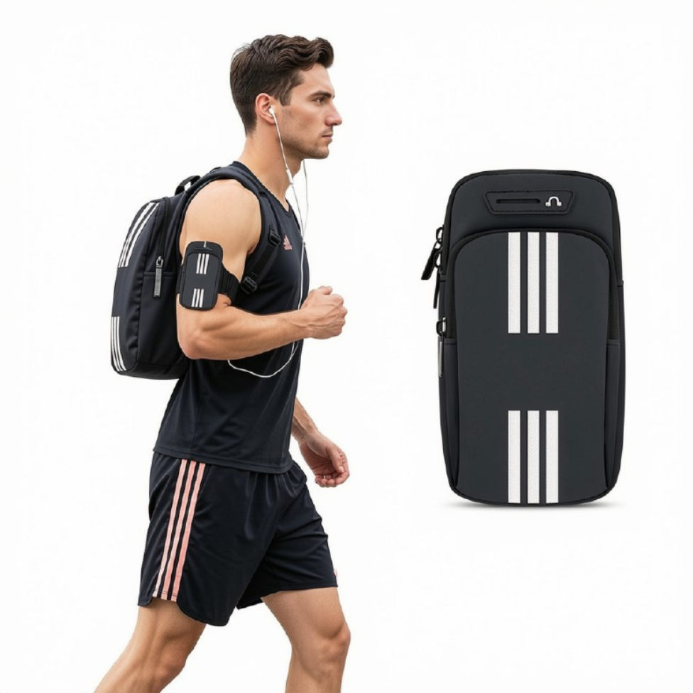 Sac Brassard Bras pour Téléphone Portable,Sac Brasard pour Sportif Course, Cyclism, Jogging ,Gym-1
