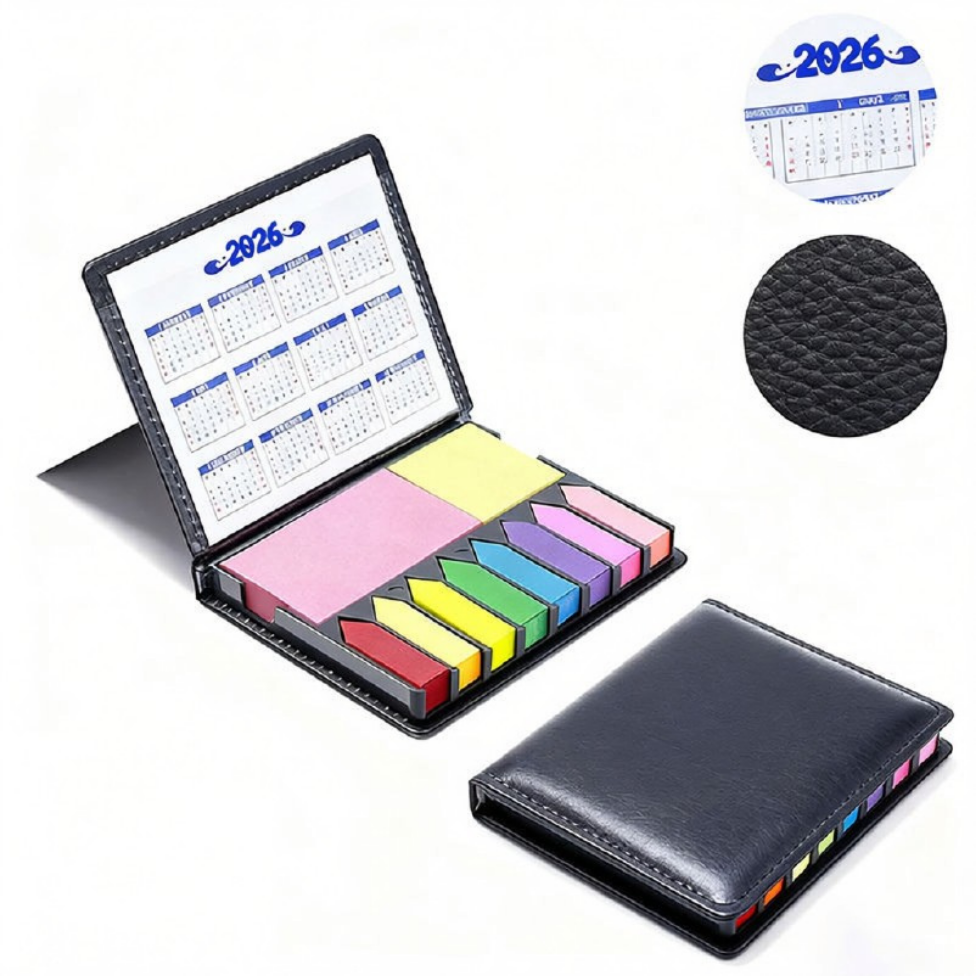 Bloc Notes Autocollants en Papier, Bloc-Notes Adhésifs de Bureau, Boîte en Cuir.5