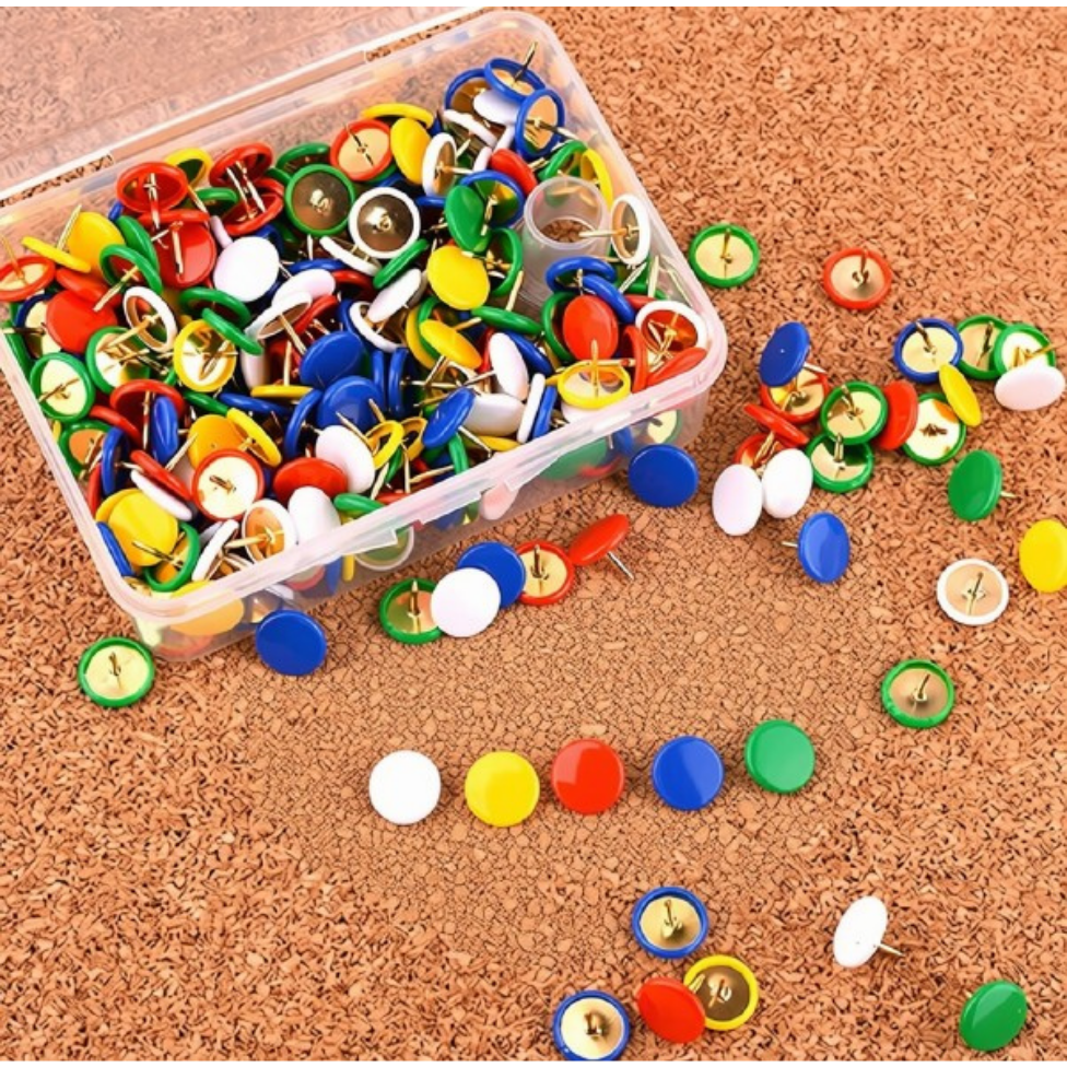 Boîte Punaises Multicolores Fournitures de Bureau,Fournitures Scolaire-1.webp
