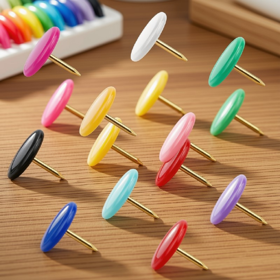 Boîte Punaises Multicolores Fournitures de Bureau,Fournitures Scolaire-5.webp