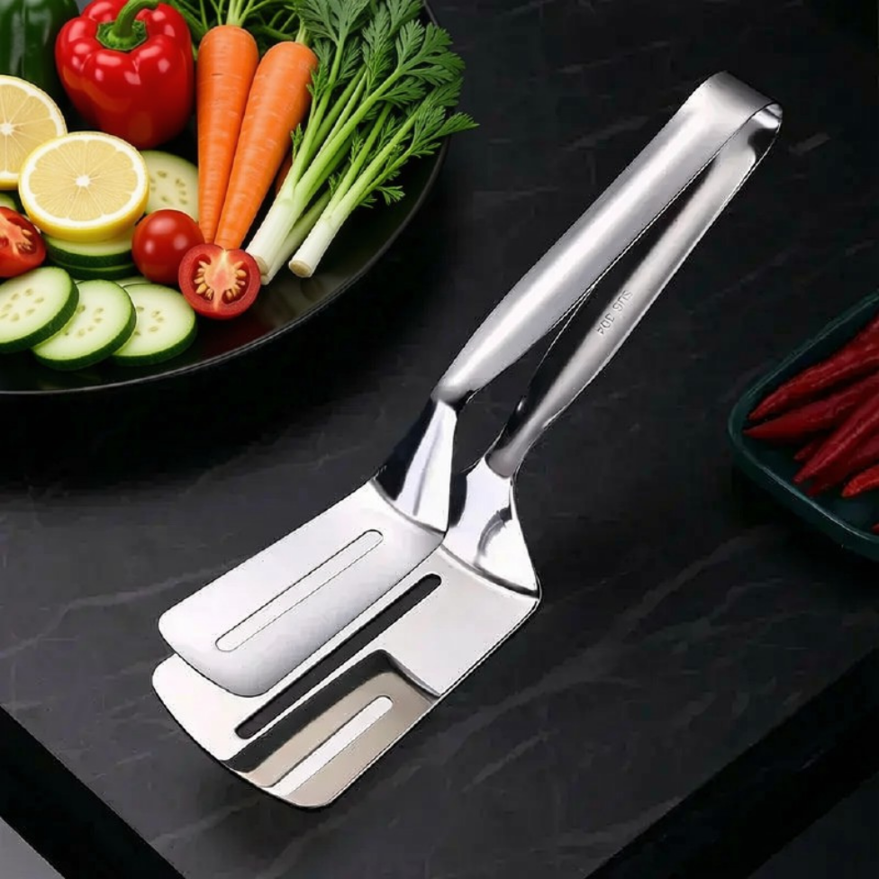 Pince à Steak en Acier Inoxydable,Accessoires Cuisine-1