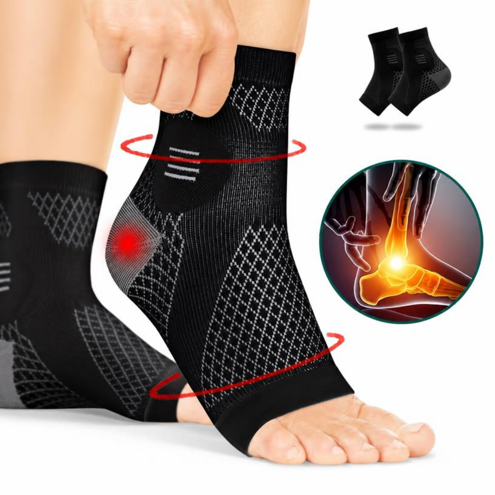 Chevillere de Maintien Sport, Stabilise la Cheville, Chaussettes de Soutien de la Cheville, Protection Pied,Chaussettes Sportives Anti-Entorse, Pour le Sport,Fitness