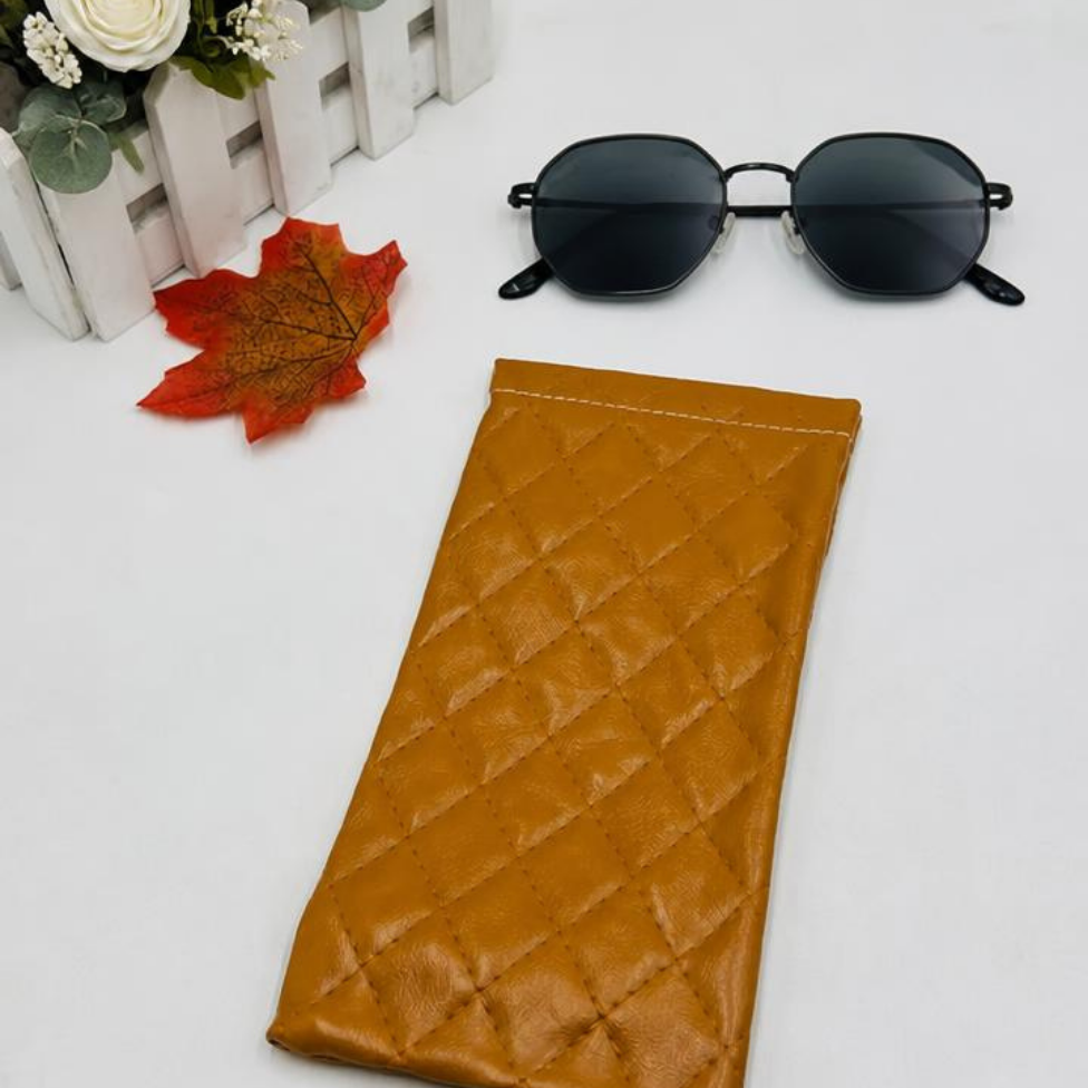 Pochette de Lunettes de Soleil en Cuir Portable,Étui à Lunettes Souple pour Femmes Hommes – image 6