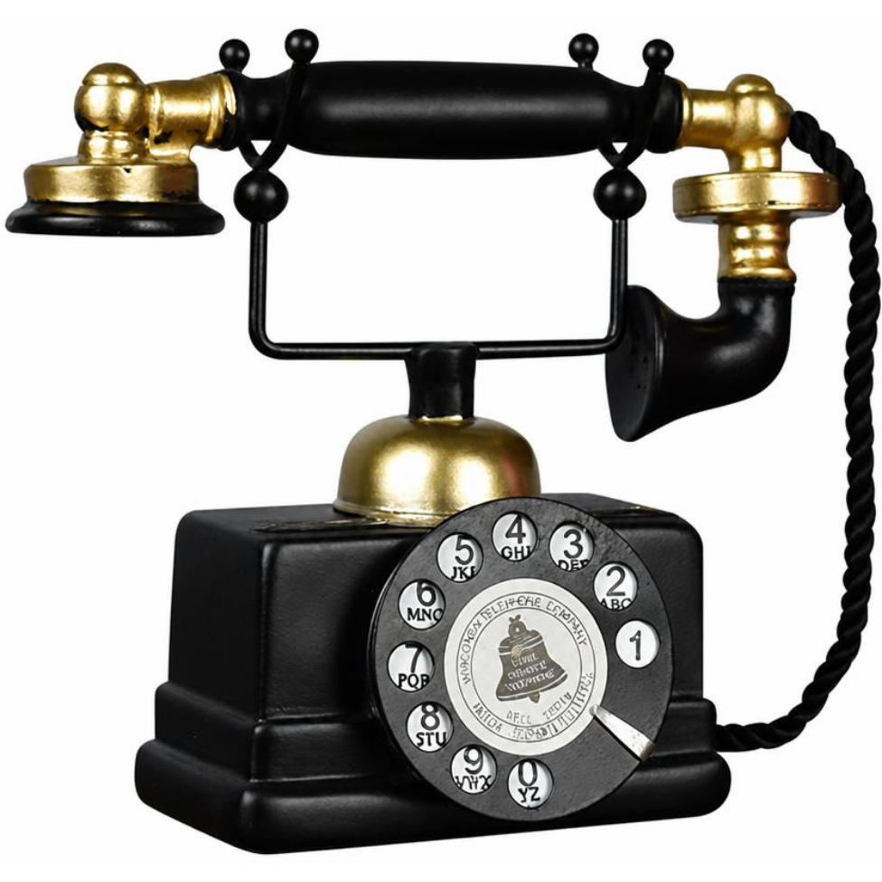 Téléphone Vintage en Résine pour Décoration Maison, Bureau,Chambre, Sculpture pour maison, Bureau – image 4