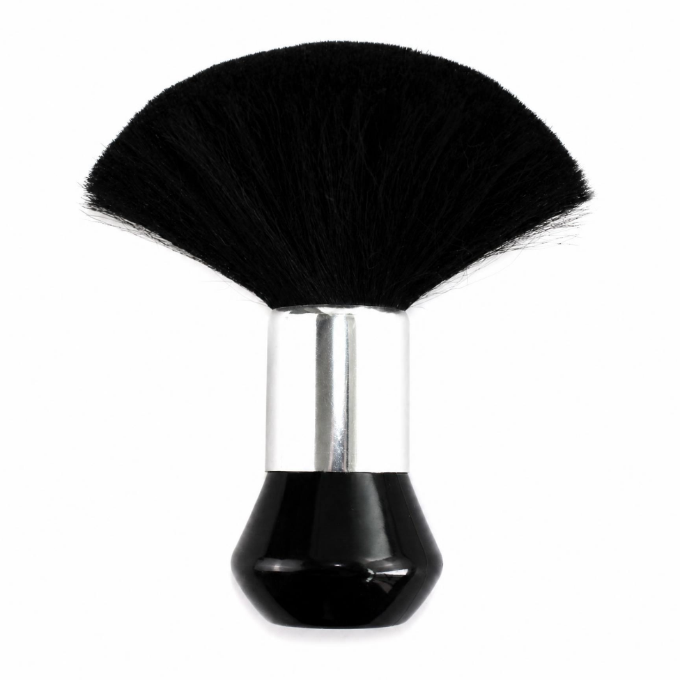 Lot de 2 Brosses de Cou Professionnelle de Couleur Noir ,Brosse à Poils Ultra Doux pour Salon, Barbier, Coiffeurs – image 3