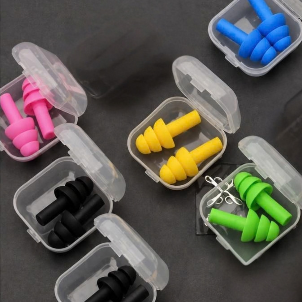 Lot de 5 Boîtes de Bouchons d'Oreilles Jetables en Mousse Confortables Anti-Bruit