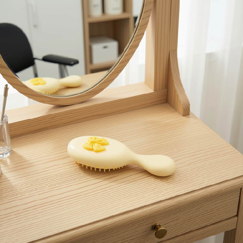 Peigne de Voyage,Brosse à Cheveux Démêlante pour Fille – image 4