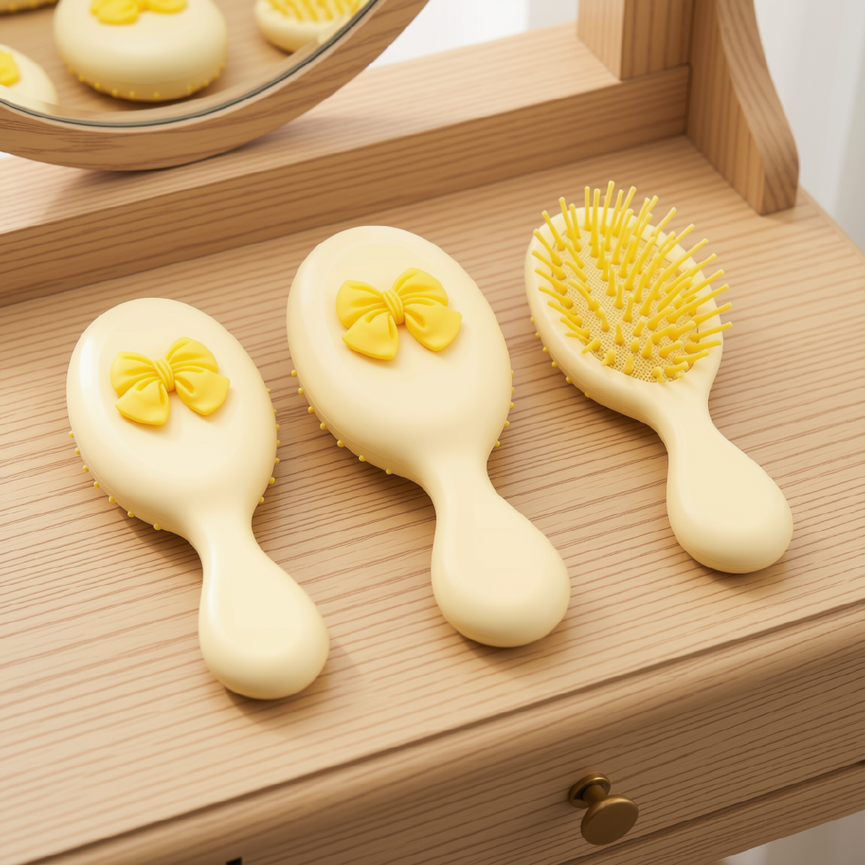 Peigne de Voyage,Brosse à Cheveux Démêlante pour Fille – image 6