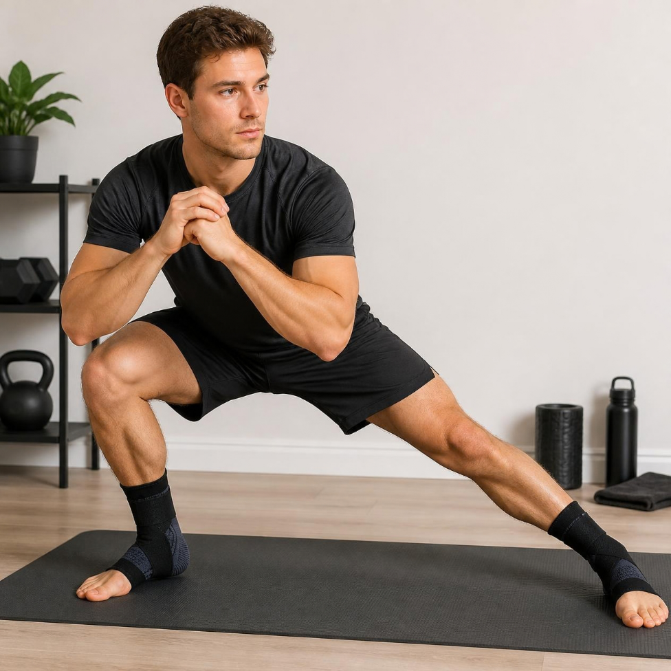 Chevillère de Sport Réglable à Compression, Soutien de Cheville Élastique, Attelle de Soulagement de la Douleur, Support pour Pieds – image 2