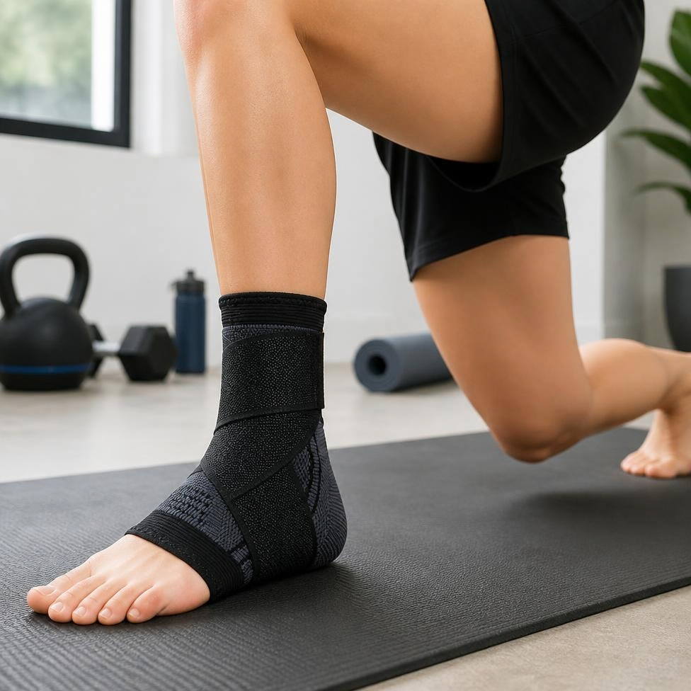 Chevillère de Sport Réglable à Compression, Soutien de Cheville Élastique, Attelle de Soulagement de la Douleur, Support pour Pieds – image 4