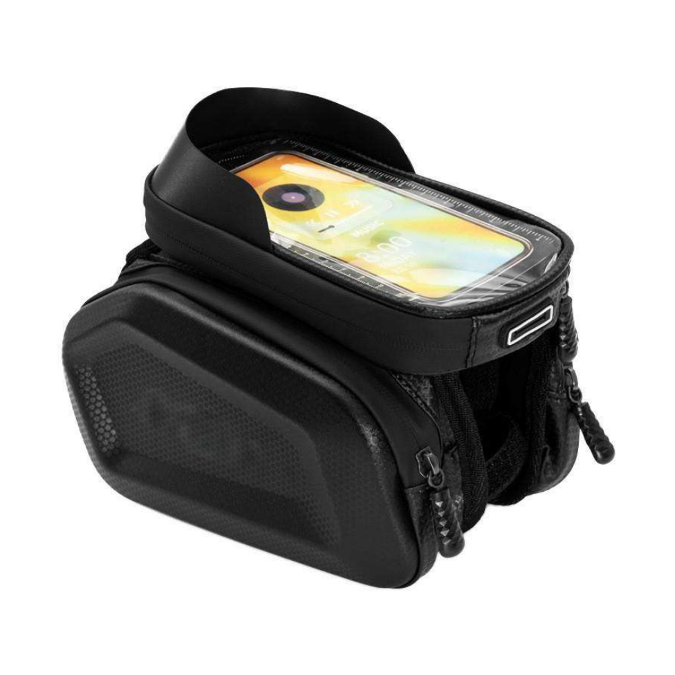 Sac Cadre Vélo Imperméable , Sac Noir pour Téléphone, Rangement Sportif, Écran Tactile, Sacs de Vélo de Route VTT – image 5