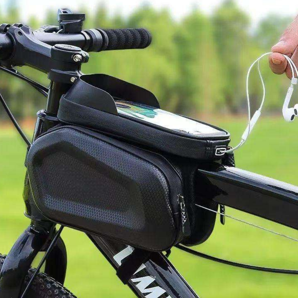 Sac Cadre Vélo Imperméable , Sac Noir pour Téléphone, Rangement Sportif, Écran Tactile, Sacs de Vélo de Route VTT – image 6