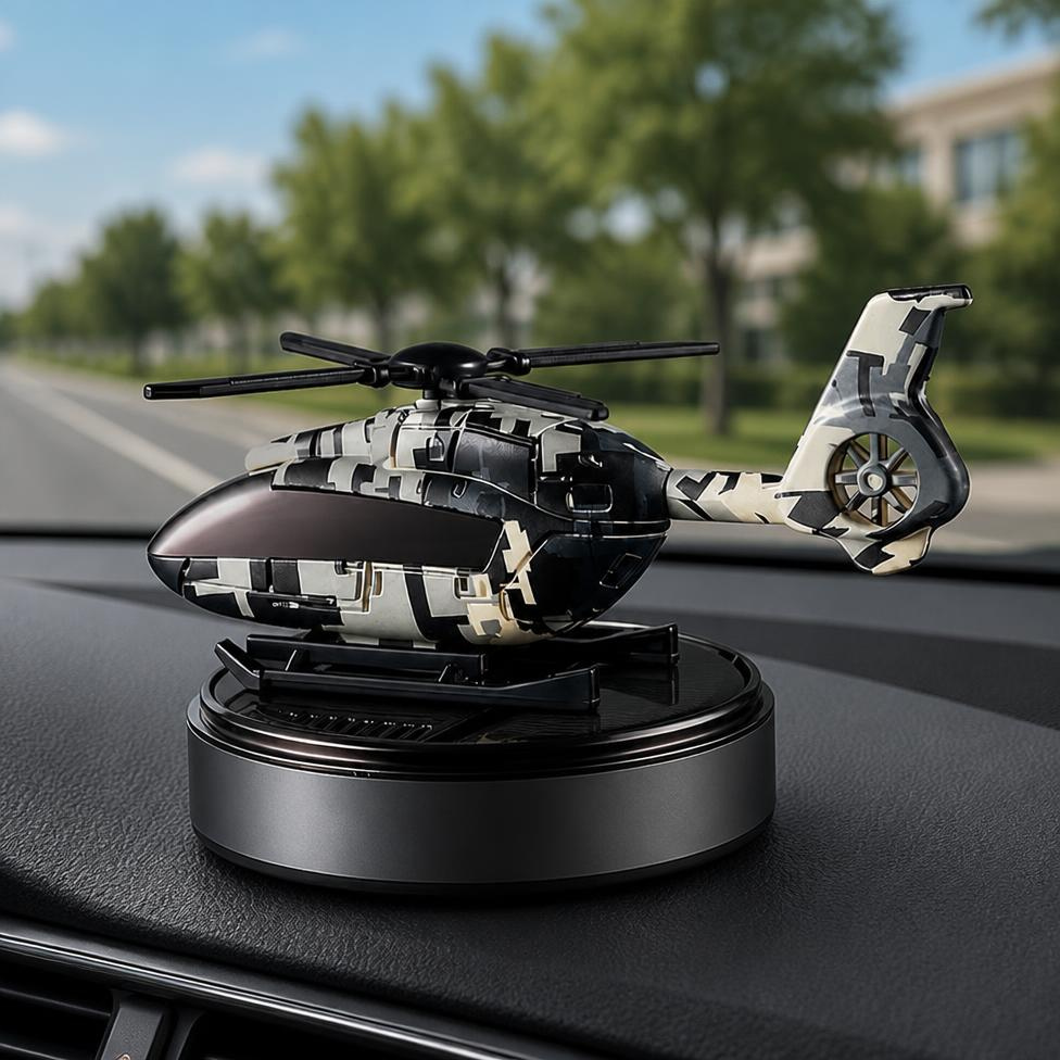 Désodorisant pour Voiture, Diffuseur d'Air Créatif avec Décor Intérieur d'Hélicoptère Rotatif pour Décoration Voiture, Parfum pour Voiture – image 2