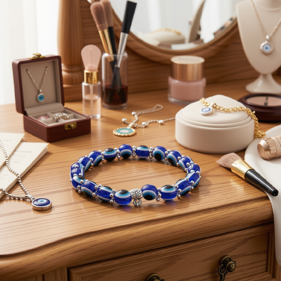 Bracelet Élastique Perle d'Oeil Turc – image 2
