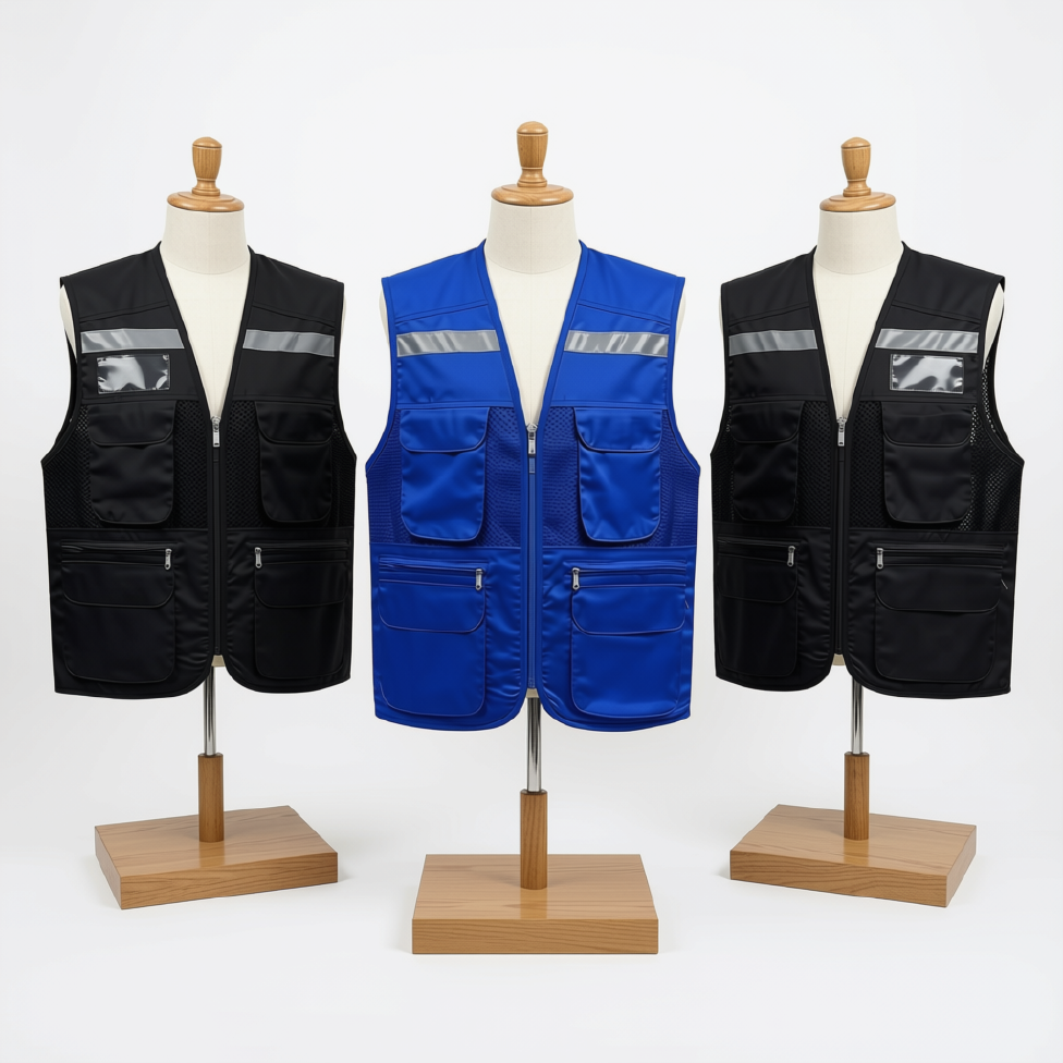 Gilet de Sécurité ,Gilet de Travail, Gilet de Pêche avec Poches, Veste de Travail – image 2