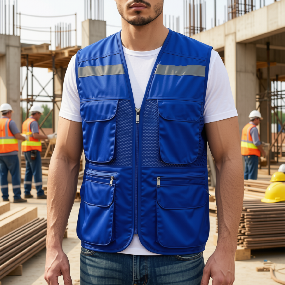 Gilet de Sécurité ,Gilet de Travail, Gilet de Pêche avec Poches, Veste de Travail – image 6