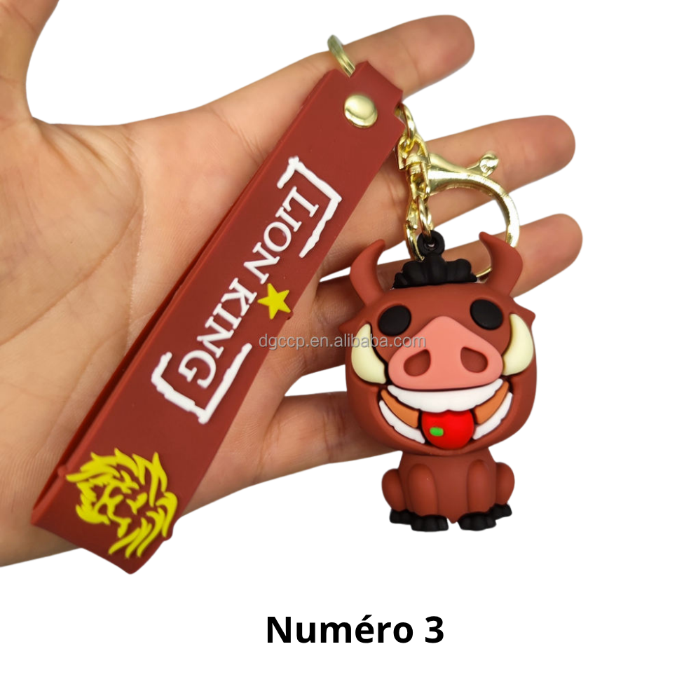 Porte-Clés Mignon Roi Lion, Cadeaux d'Anniversaire pour Enfants avec Pendentif Animal – image 4