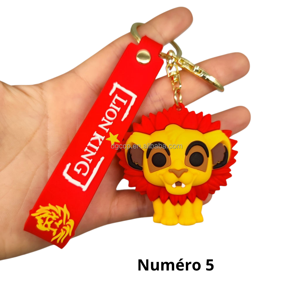 Porte-Clés Mignon Roi Lion, Cadeaux d'Anniversaire pour Enfants avec Pendentif Animal – image 6
