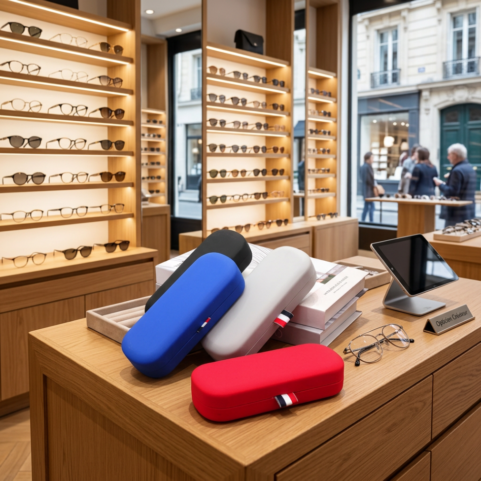 Étui à Lunettes en Cuir PU, Étui Rigide de Protection pour Lunettes de Soleil – image 4