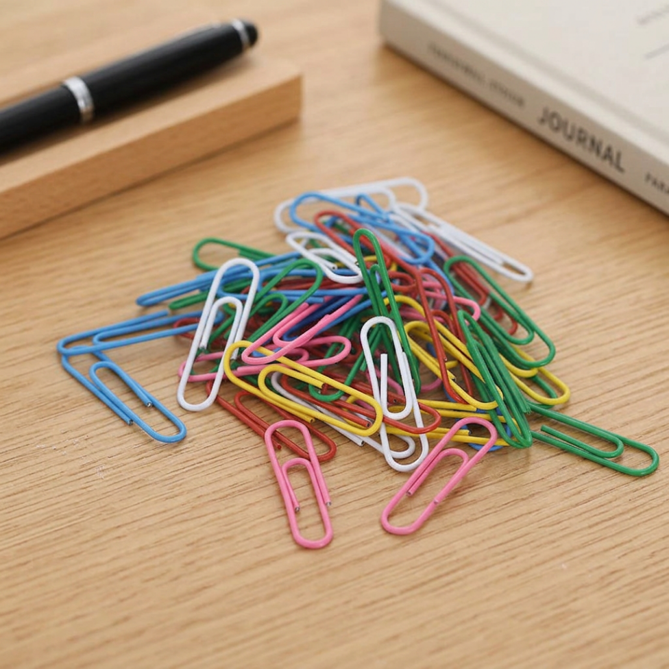 Trombones Colorés 28mm (100 Pièces/ Sac) Fournitures De Bureau, Fournitures Scolaire – image 3