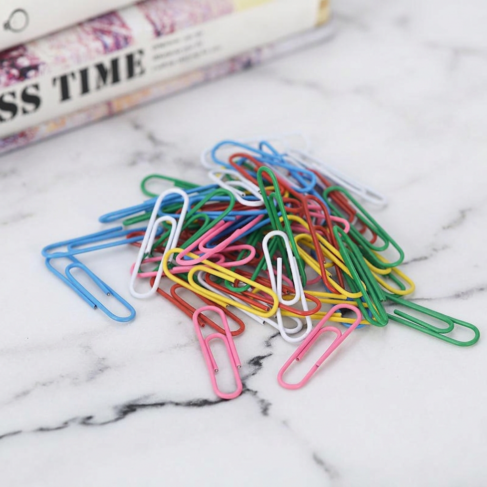 Trombones Colorés 28mm (100 Pièces/ Sac) Fournitures De Bureau, Fournitures Scolaire – image 4