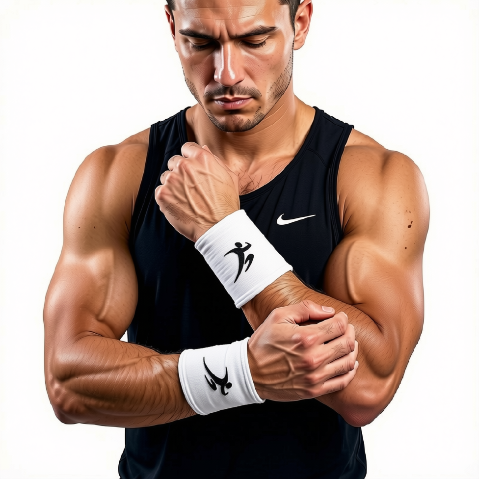 Bandeau Poignet Sport, Bandeau Poignet Absorbant La Transpiration pour Hommes Et Femmes, Bracelets De Tennis en Coton, Adaptés Au Football, Au Tennis
