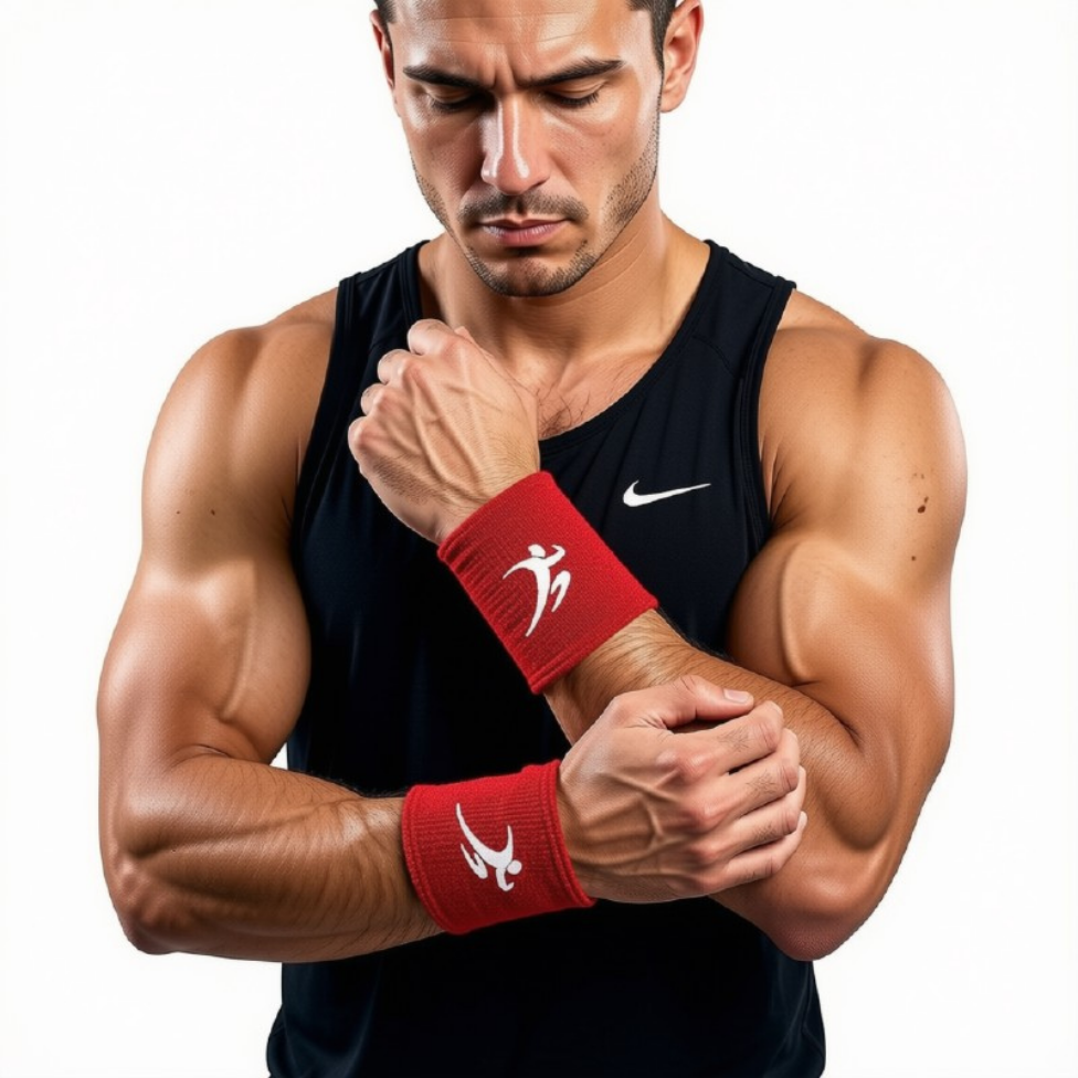 Bandeau Poignet Sport, Bandeau Poignet Absorbant La Transpiration pour Hommes Et Femmes, Bracelets De Tennis en Coton, Adaptés Au Football, Au Tennis – image 5