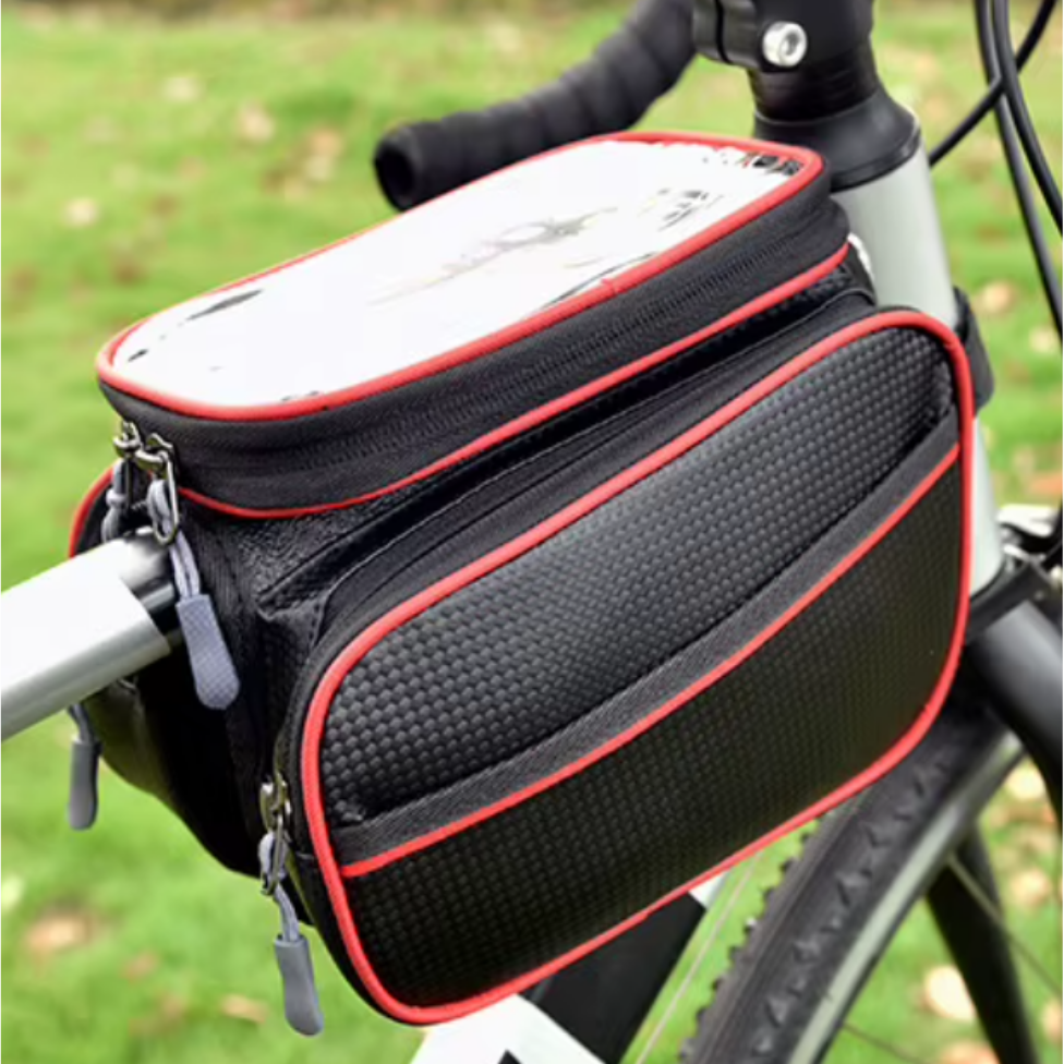 Sacoche Cadre Vélo Avant Imperméable à Grande Capacité avec Écran Tactile pour le Cyclisme, Solution de Rangement pour Vélo – image 2