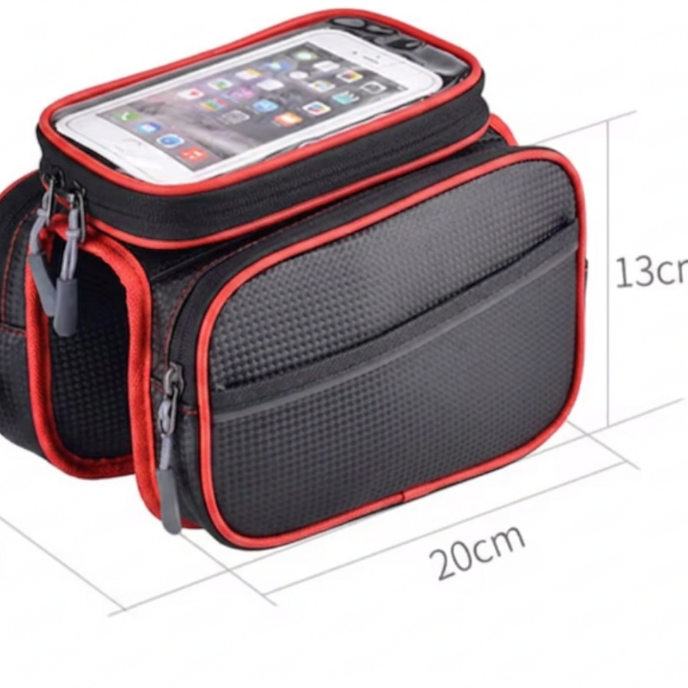 Sacoche Cadre Vélo Avant Imperméable à Grande Capacité avec Écran Tactile pour le Cyclisme, Solution de Rangement pour Vélo – image 4