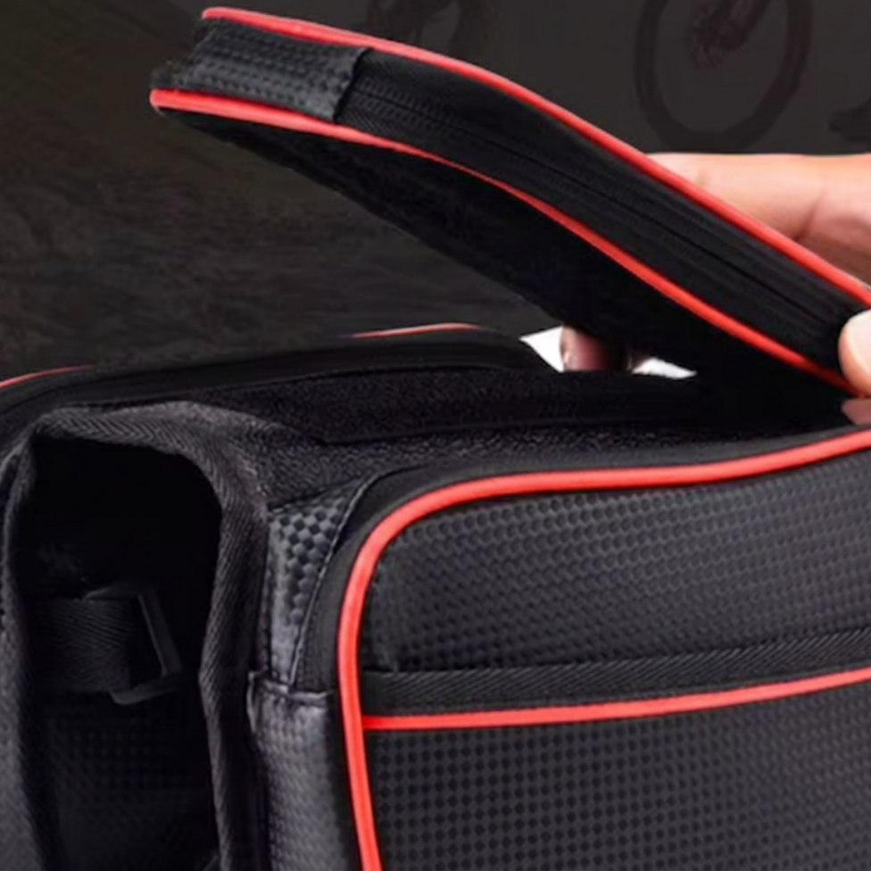 Sacoche Cadre Vélo Avant Imperméable à Grande Capacité avec Écran Tactile pour le Cyclisme, Solution de Rangement pour Vélo – image 5