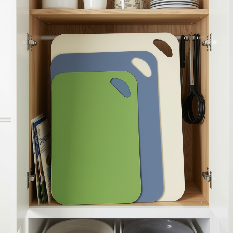 Lot de 3 Planches à Découper en Plastique Fines, Extra Épaisses et Flexibles pour Cuisine – image 5