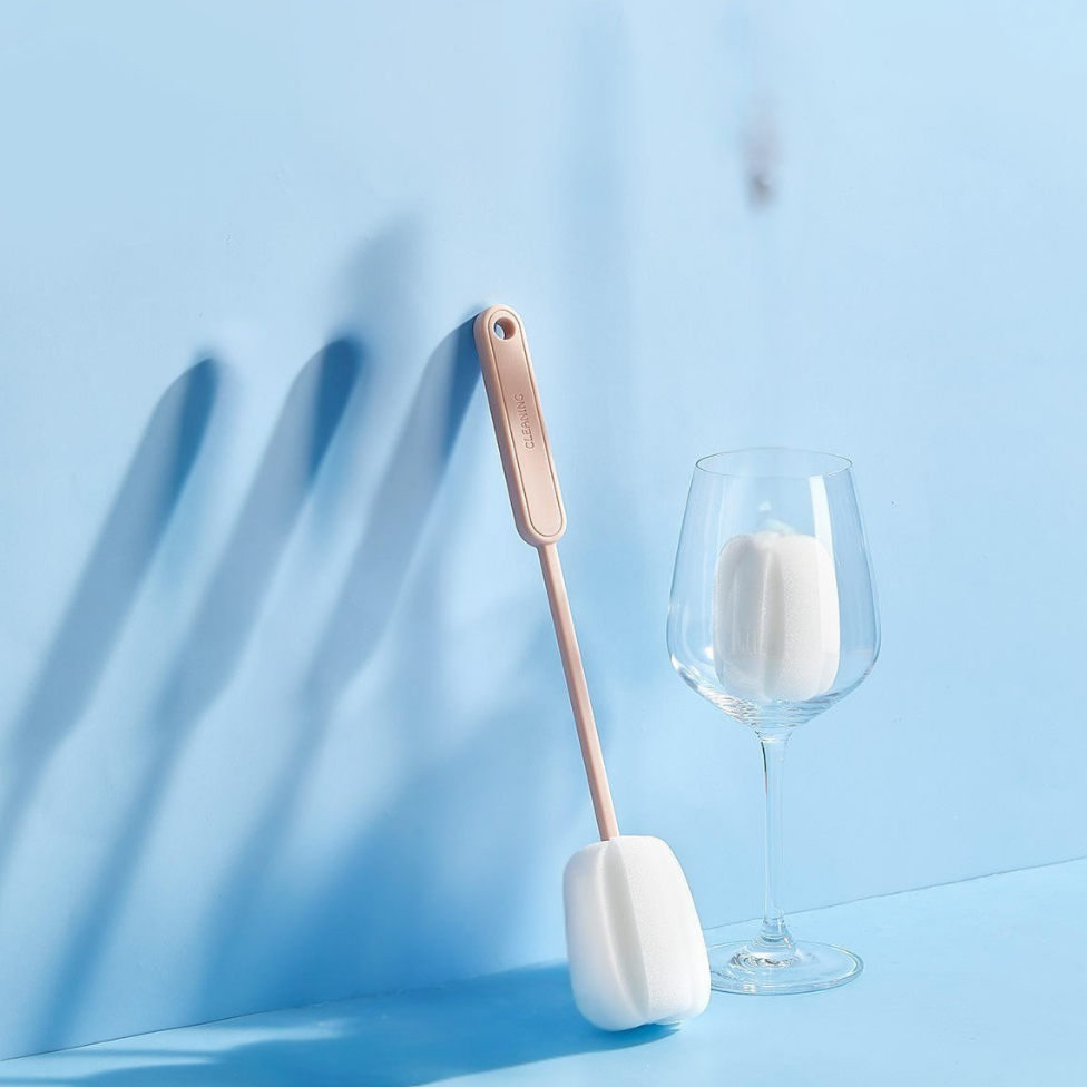 Douce Éponge pour Lavage Tasse et Verre, Long Manche Tasse Brosse de Nettoyage Verre avec Crochet, Brosse de Lavage – image 5