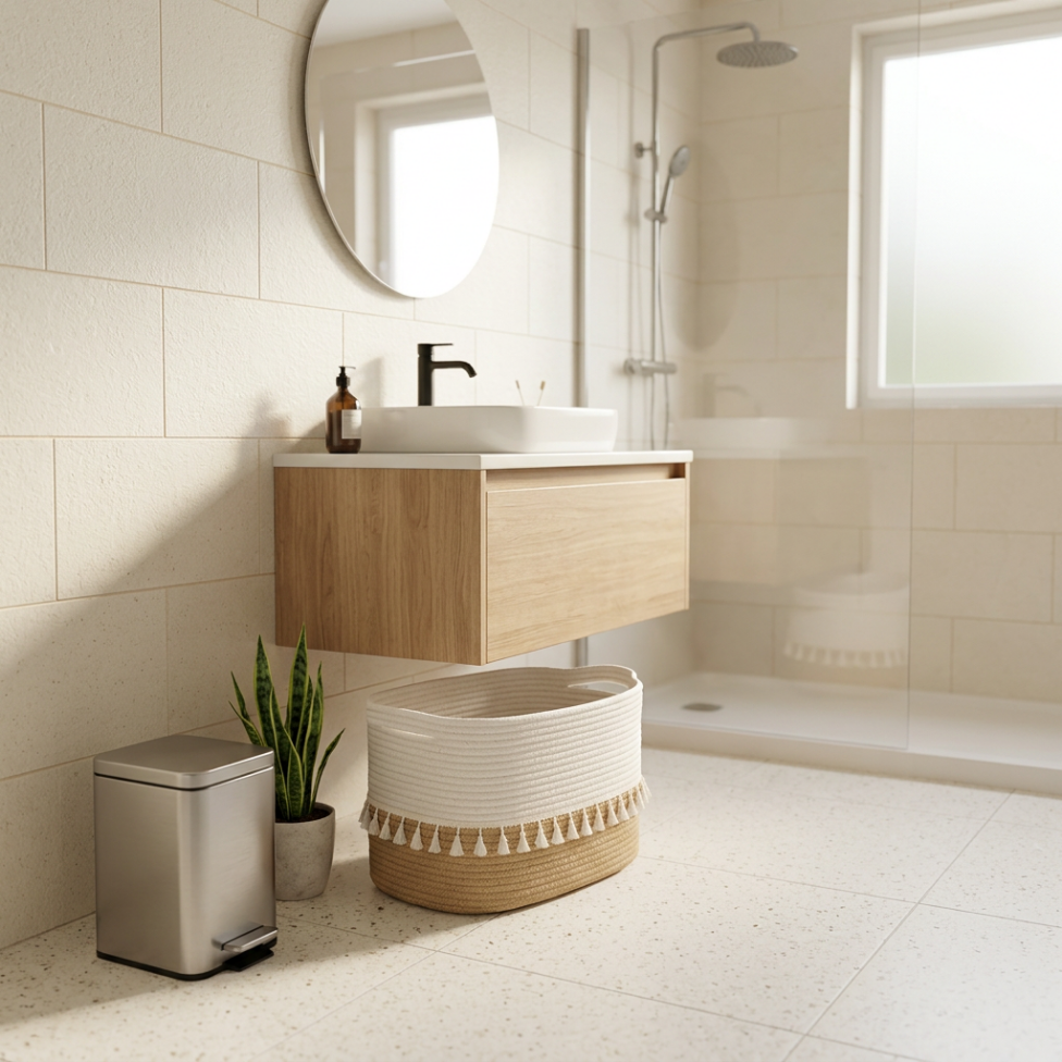 Panier de Rangement pour Vêtements, Panier à Linge en Corde de Coton pour Maison et Salle de Bain – image 5