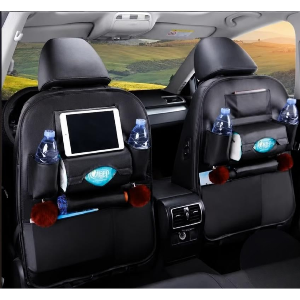 Organisateur de Rangement pour Voiture,Siège Auto,Universel en Cuir PU, Boîte de Rangement Multifonction,Accessoires Voiture – image 2