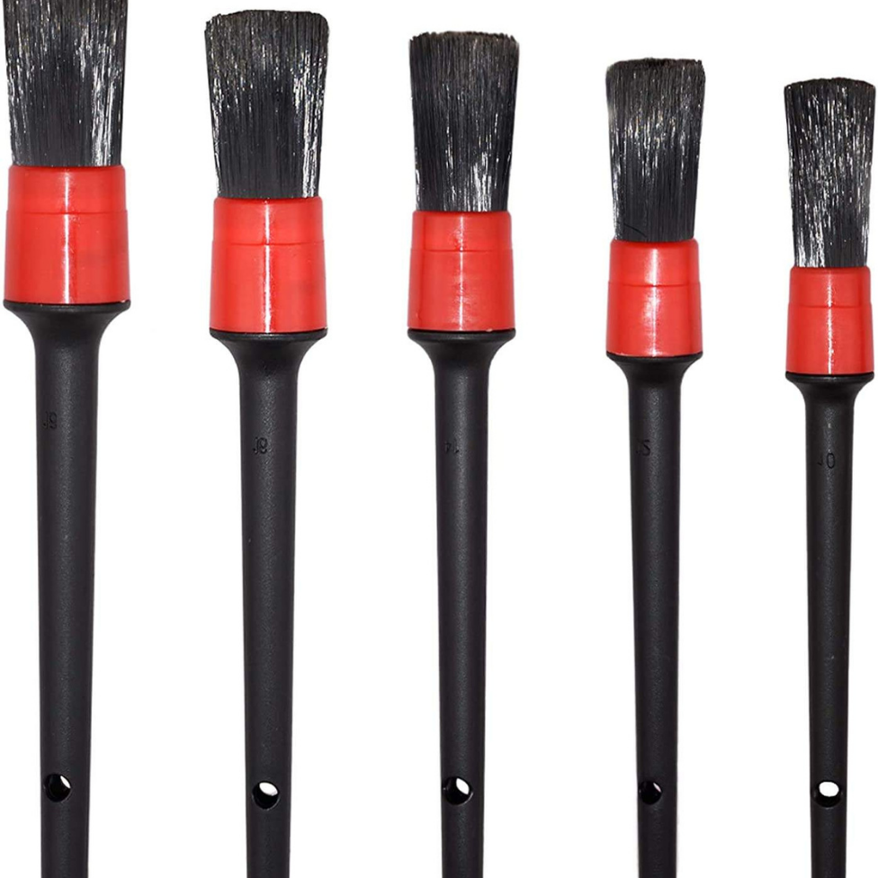 Lot de 5 Brosses de Lavage de Voiture Longues et Douces pour Le Nettoyage des Coins Inaccessibles à l'intérieur de Votre Voiture