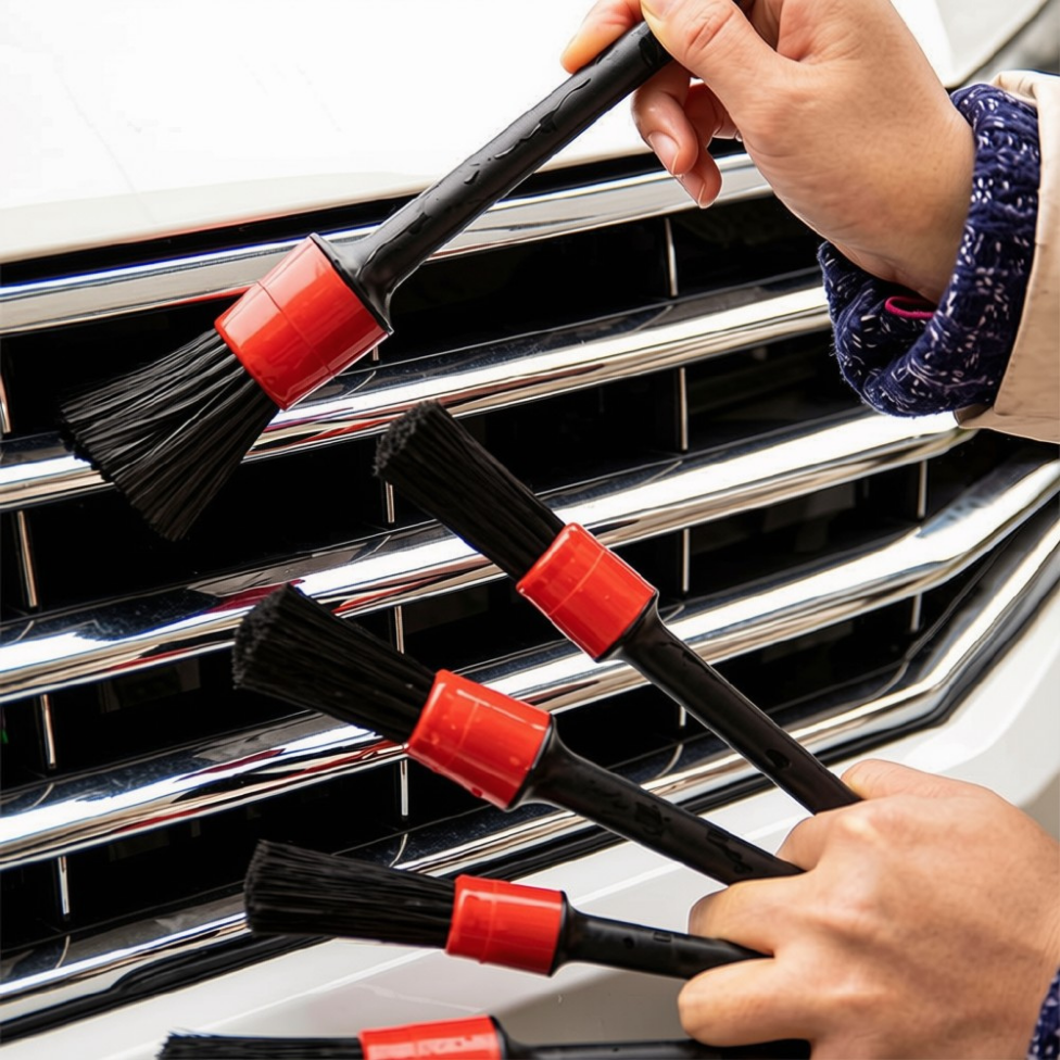 Lot de 5 Brosses de Lavage de Voiture Longues et Douces pour Le Nettoyage des Coins Inaccessibles à l'intérieur de Votre Voiture – image 5