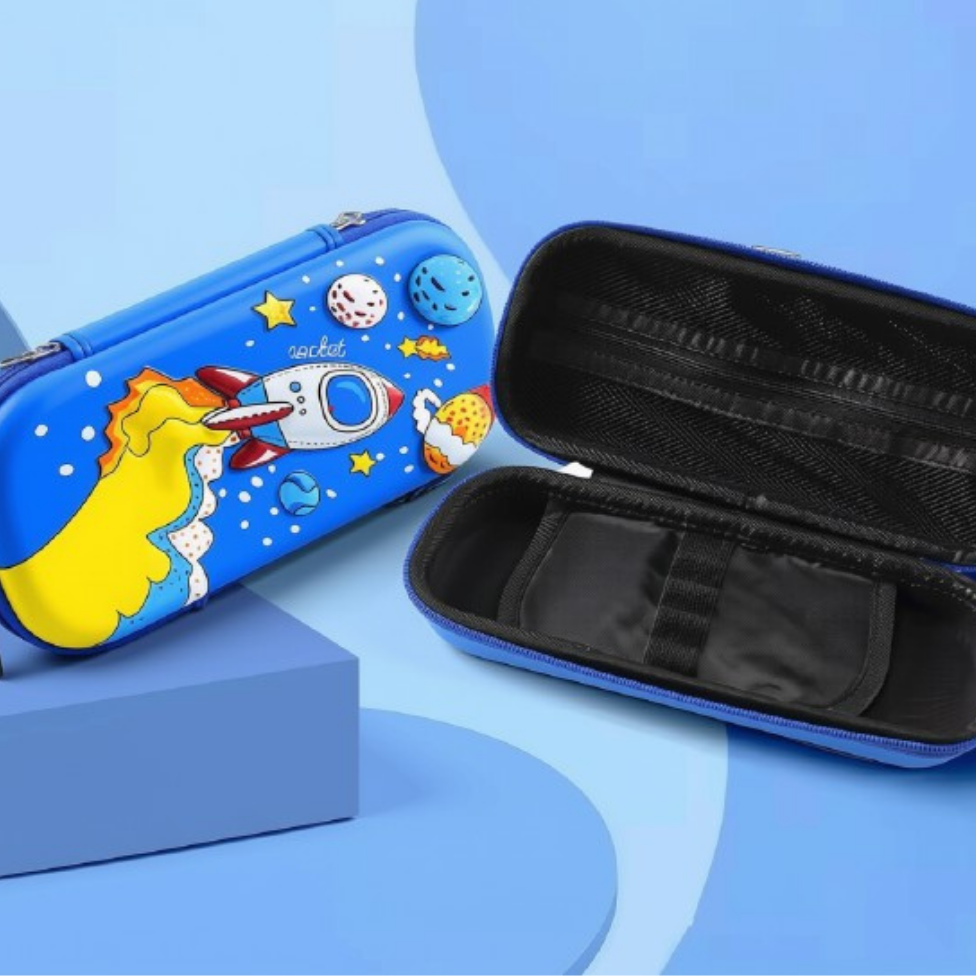 Trousse à Crayons, Étanche, Grande Capacité, Motif Fusée, pour Garçons et Filles, avec Fermeture Éclair – image 5