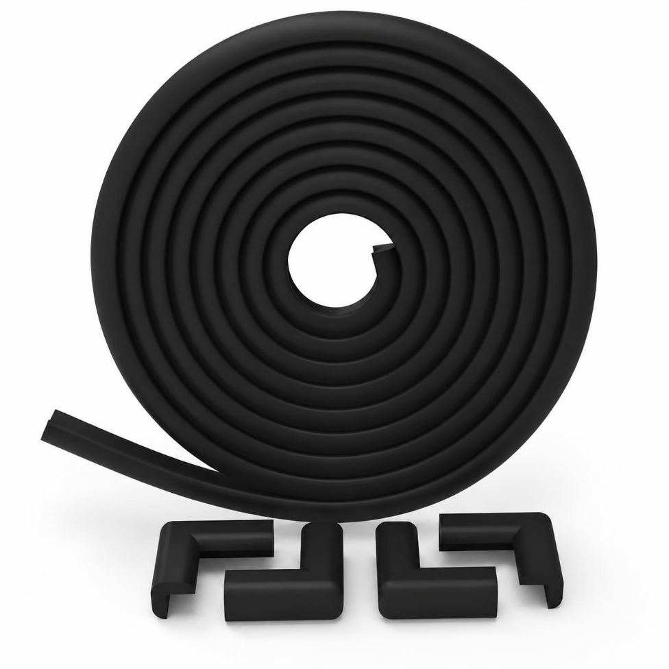 Protection en Mousse Noir 2 m pour Bords & Coins,Bande de Sécurité pour Table, Lit Bébé ,Adhésifs Antichoc, Sécurité et Protection Enfant et Bébé – image 4