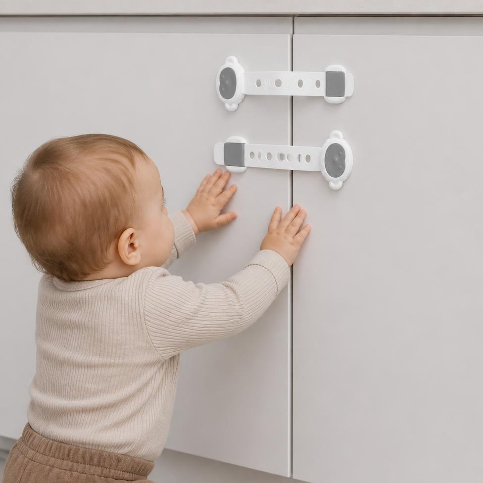 Lot de 3 Verrouillages de Sécurité pour Enfant, Bébé , Verrouillage de Sécurité pour Armoire, Sécurité et Protection Enfant et Bébe