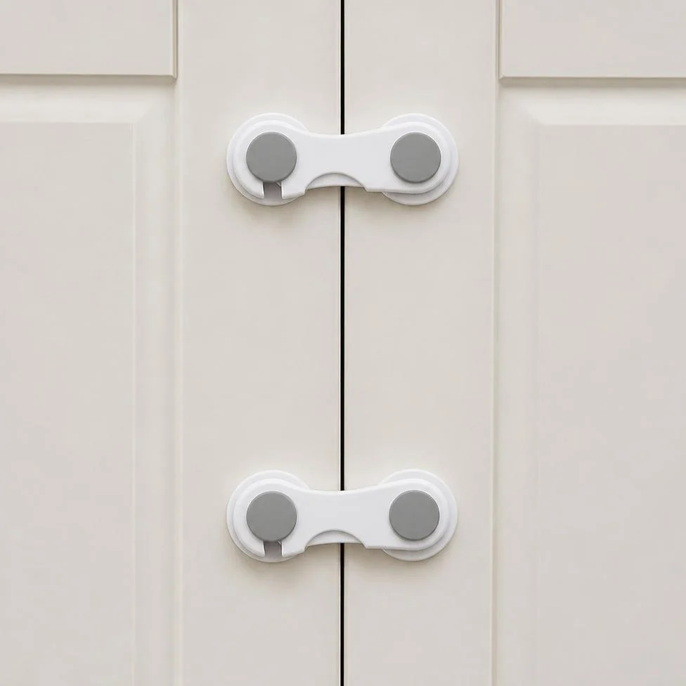 Lot de 2 Serrures de Sécurité Armoire pour Protection Enfant, Bébé – image 5