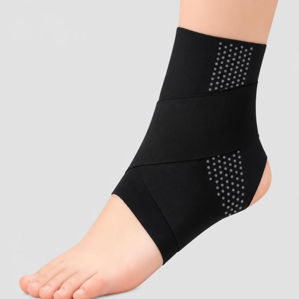 Atelle cheville Respirante Réglable Homme Femme, Support Pied Unisexe,Bandage de Compression Anti-Choc, Protège-cheville, Attelle de cheville,Atelle de Maintien pour Tennis Basket Cyclisme – image 4