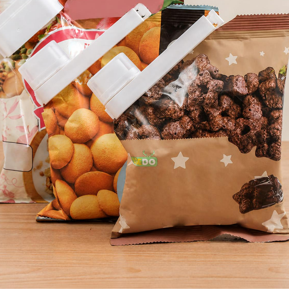 Lot de 5 Grands Clips de Scellement,Clip de Fermeture pour Sac Alimentaire,pour la Conservation des Aliments,Idéal pour le Rangement Domestique et la Cuisine – image 3