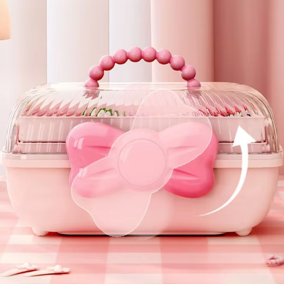 Boîte de Rangement d'Accessoires pour Cheveux pour Filles, Boîte de Rangement pour Pinces à Cheveux – image 6