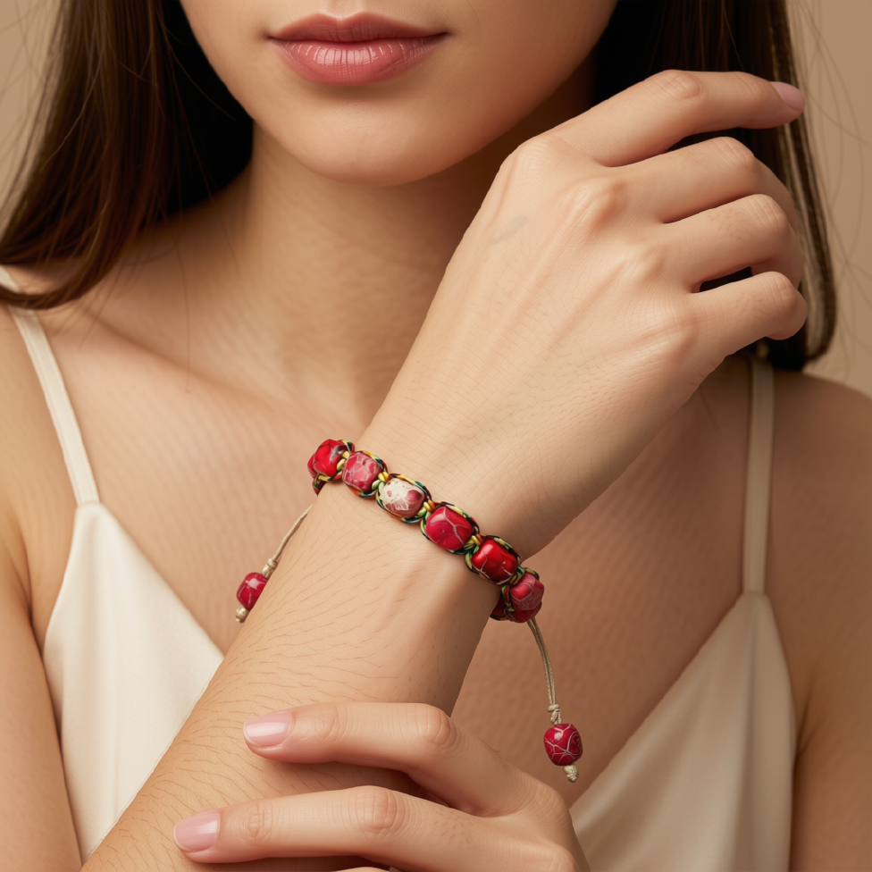 Bracelet en Pierre Fait à la Main,Cadeau pour Femme