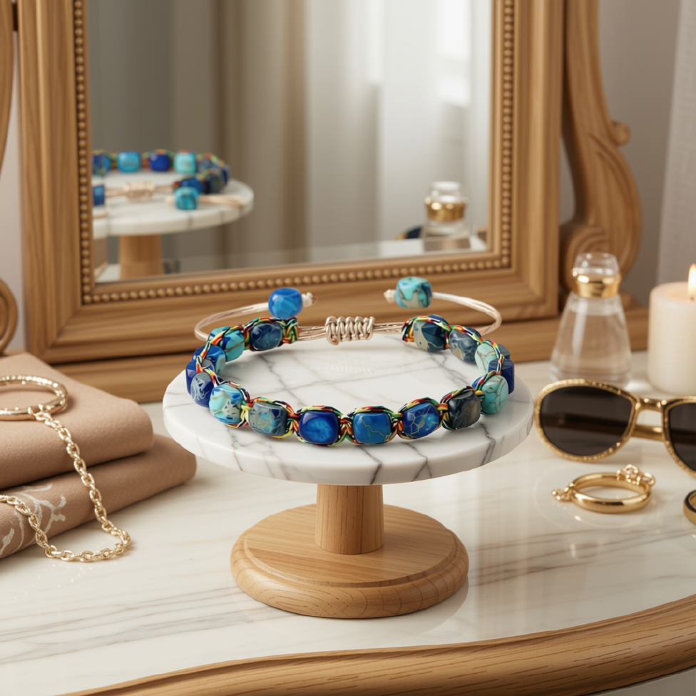Bracelet en Pierre Fait à la Main,Cadeau pour Femme – image 2