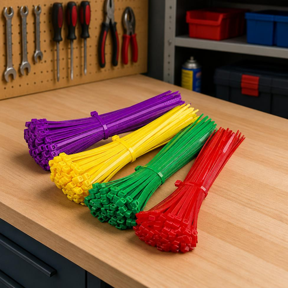 Attaches-Câbles Multicolore en Nylon Plastique 4,8*200 mm – image 3