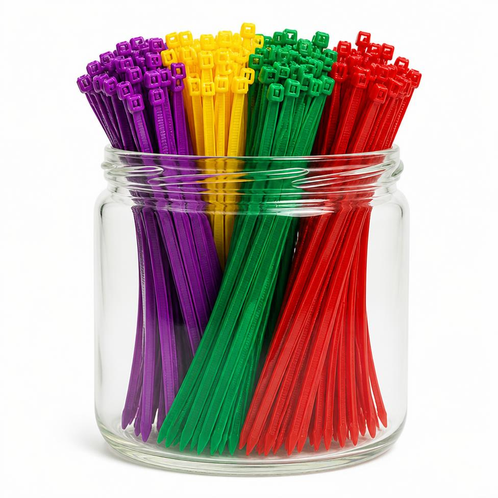 Attaches-Câbles Multicolore en Nylon Plastique 4,8*200 mm – image 4