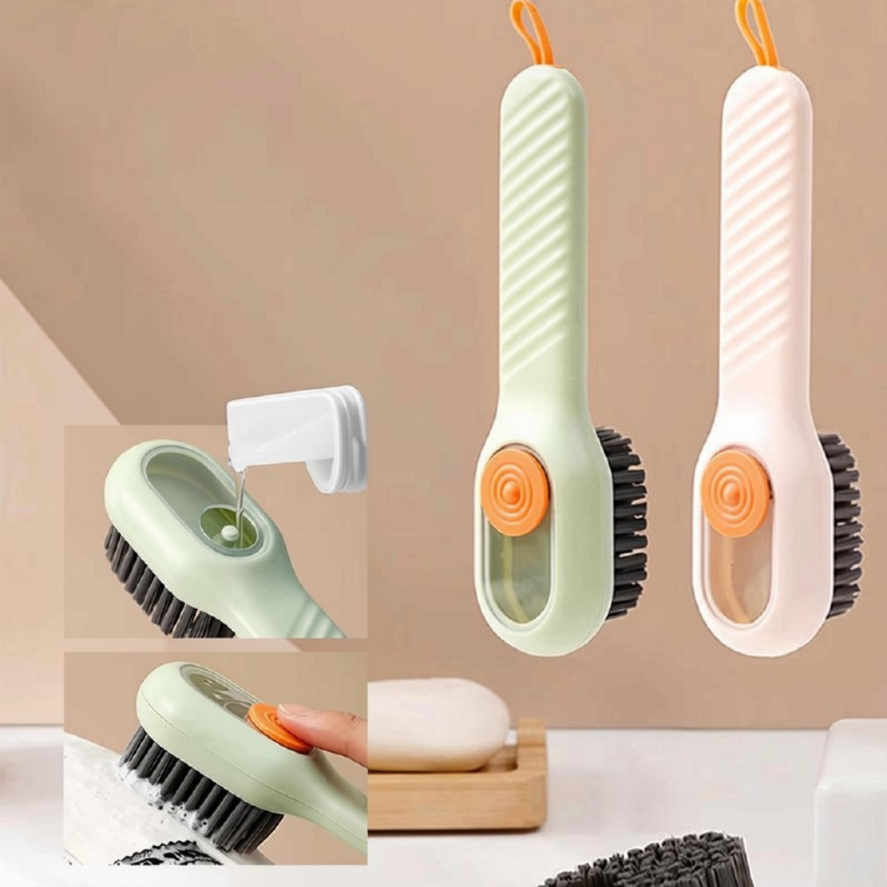Brosse pour Nettoyage Chaussures, Baskets et Vêtements Délicats avec Distributeur Liquide – image 2