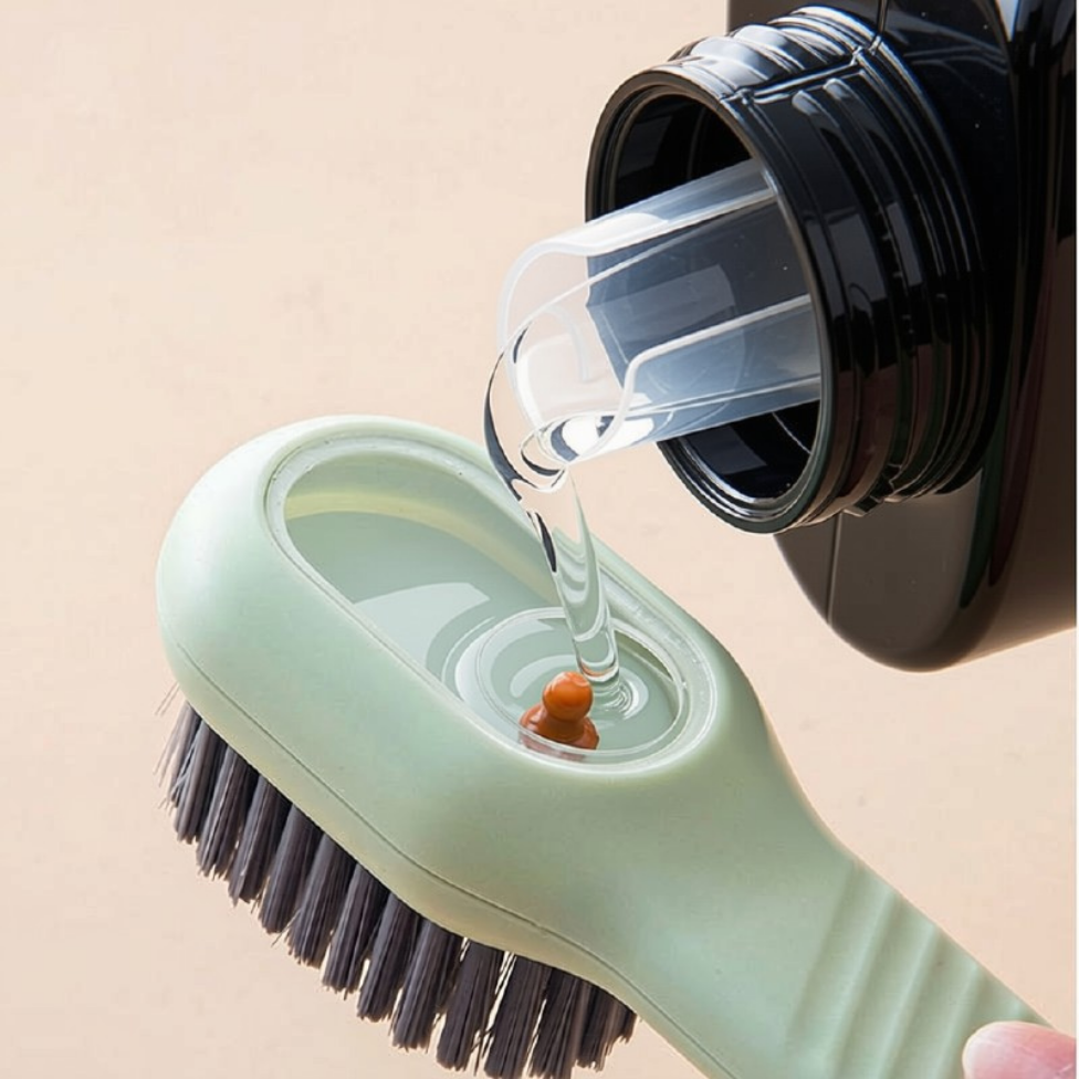 Brosse pour Nettoyage Chaussures, Baskets et Vêtements Délicats avec Distributeur Liquide – image 4