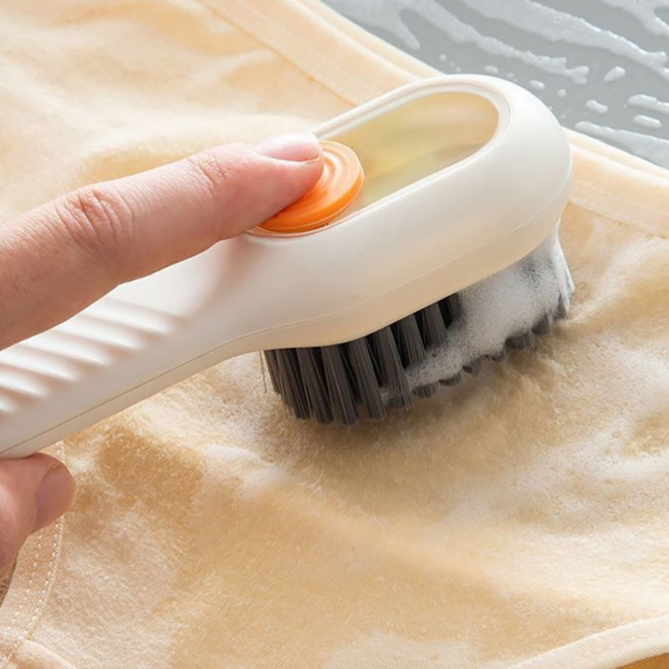 Brosse pour Nettoyage Chaussures, Baskets et Vêtements Délicats avec Distributeur Liquide – image 6